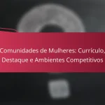 Comunidades de Mulheres: Currículo, Destaque e Ambientes Competitivos