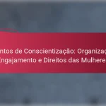 Eventos de Conscientização: Organização, Engajamento e Direitos das Mulheres